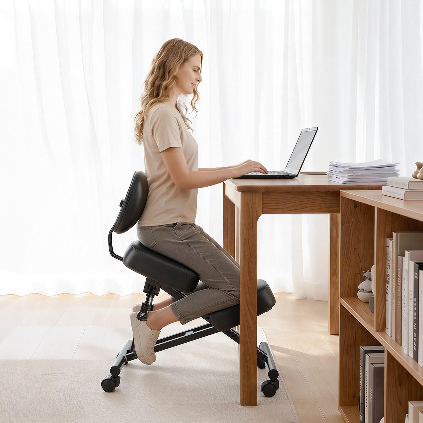 Office Stool - Chaise ergonomique à poser les genoux,