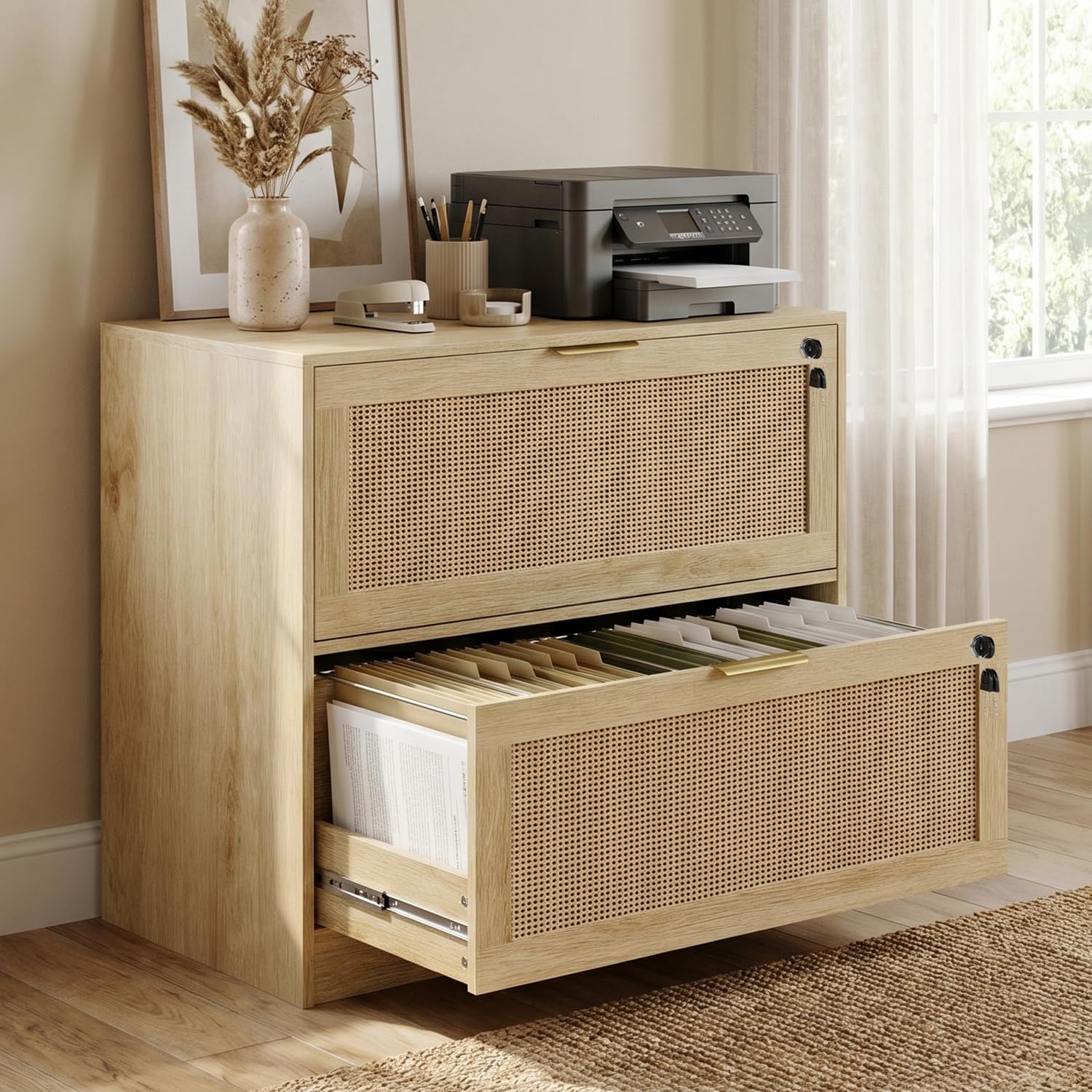 Printer Stand - Armoire à dossiers à 2 tiroirs