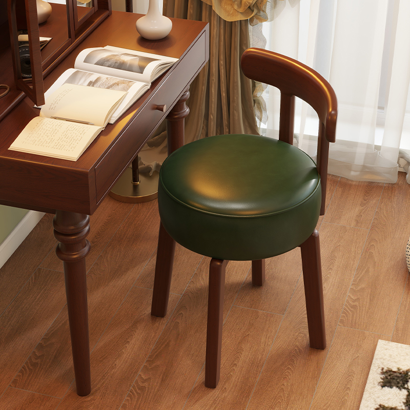 Office Chair Cushion - Chaise de maquillage rotative en bois