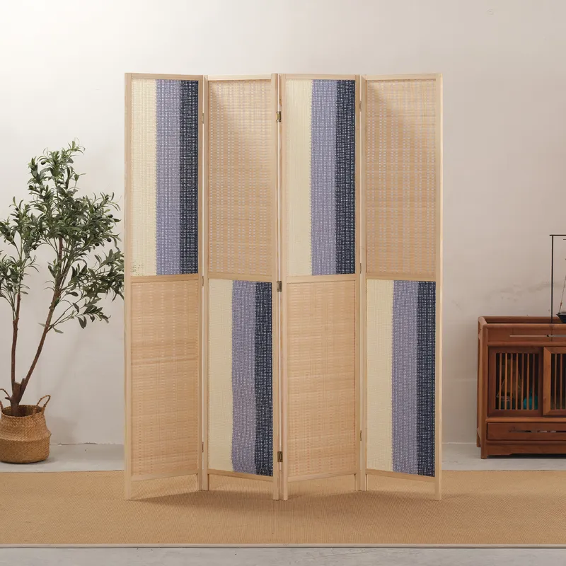 Paravent pliant moderne en rot - Partition Screen Divider avis et prix