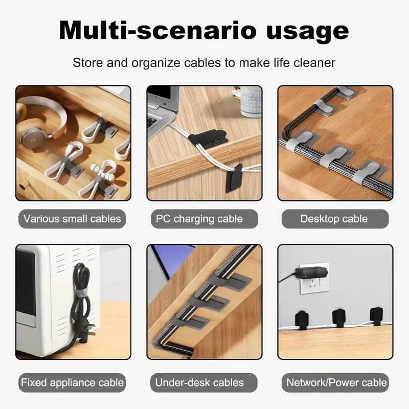 Attaches-câbles réutilisables, - Desk Organizer avis et prix