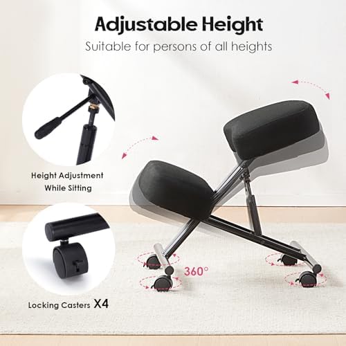 Chaise à genoux en lin, chaise - Office Chair avis et prix